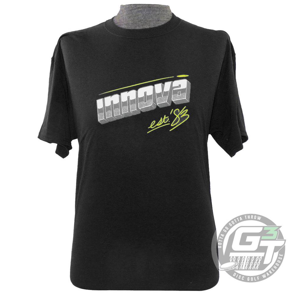 Innova Apparel S / Black Innova Chrome Short Sleeve Disc Golf T-Shirt