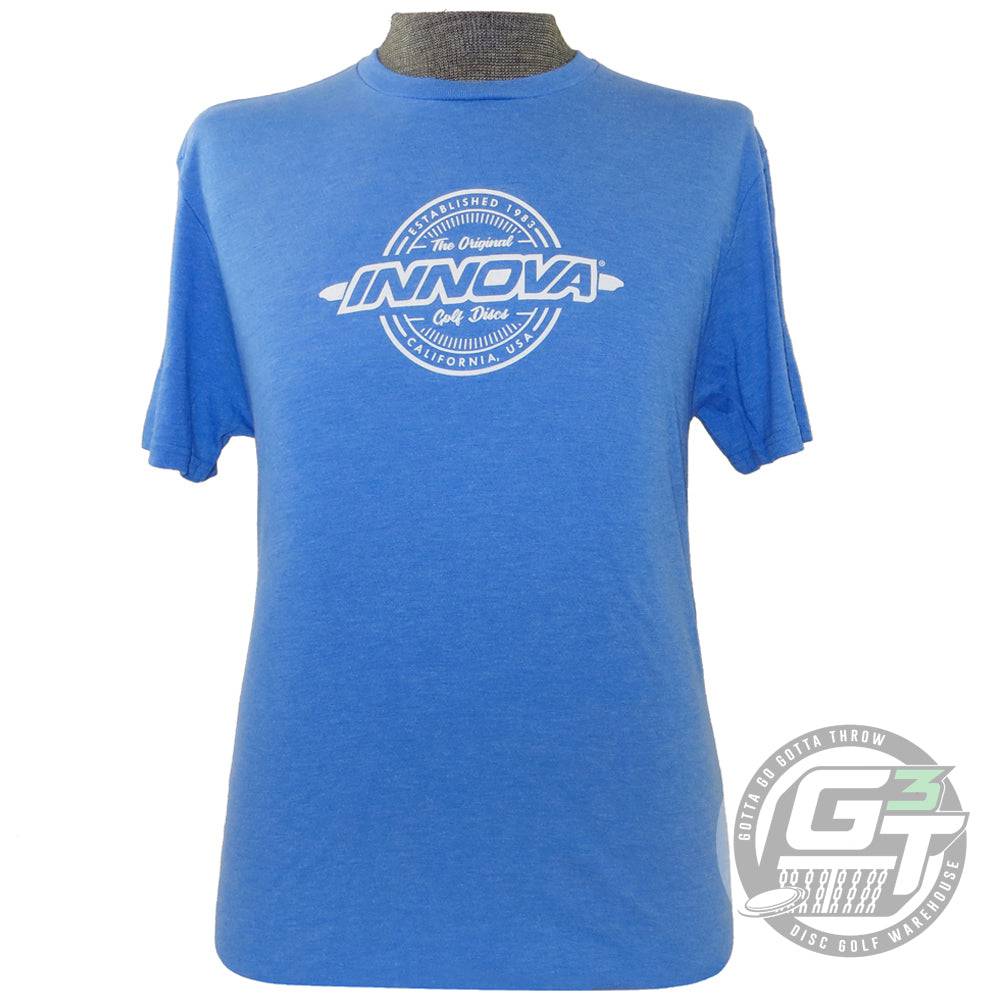 Innova Apparel S / Heather Royal Blue Innova Heritage Short Sleeve Disc Golf T-Shirt