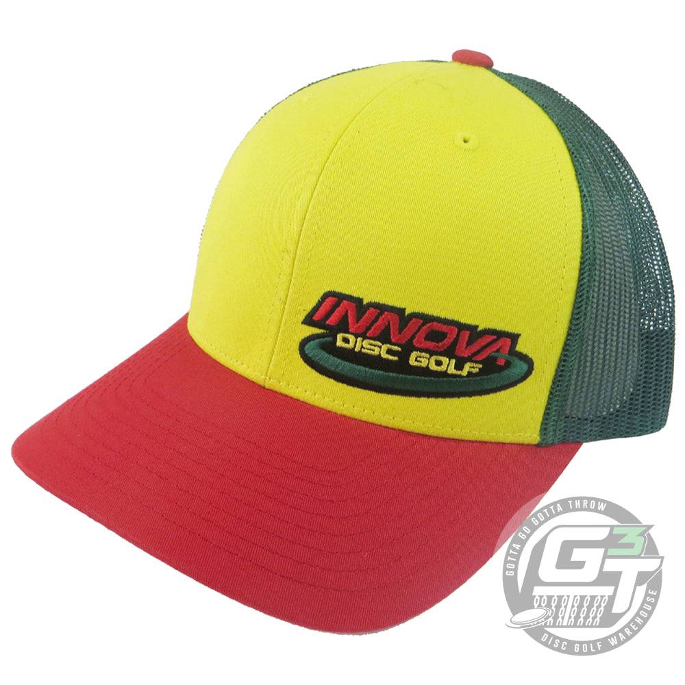 Innova Apparel Rasta Innova Logo Adjustable Mesh Disc Golf Hat