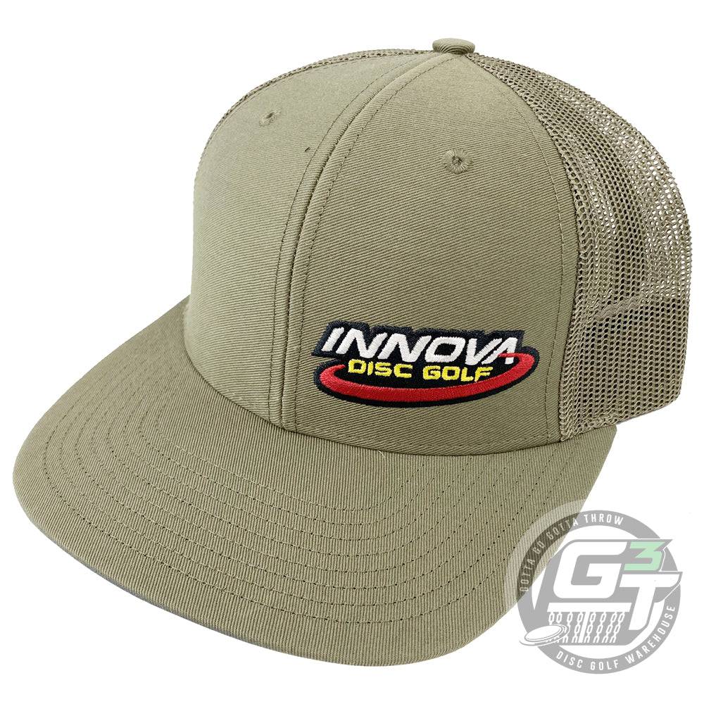 Innova Apparel Olive Green Innova Logo Adjustable Mesh Disc Golf Hat