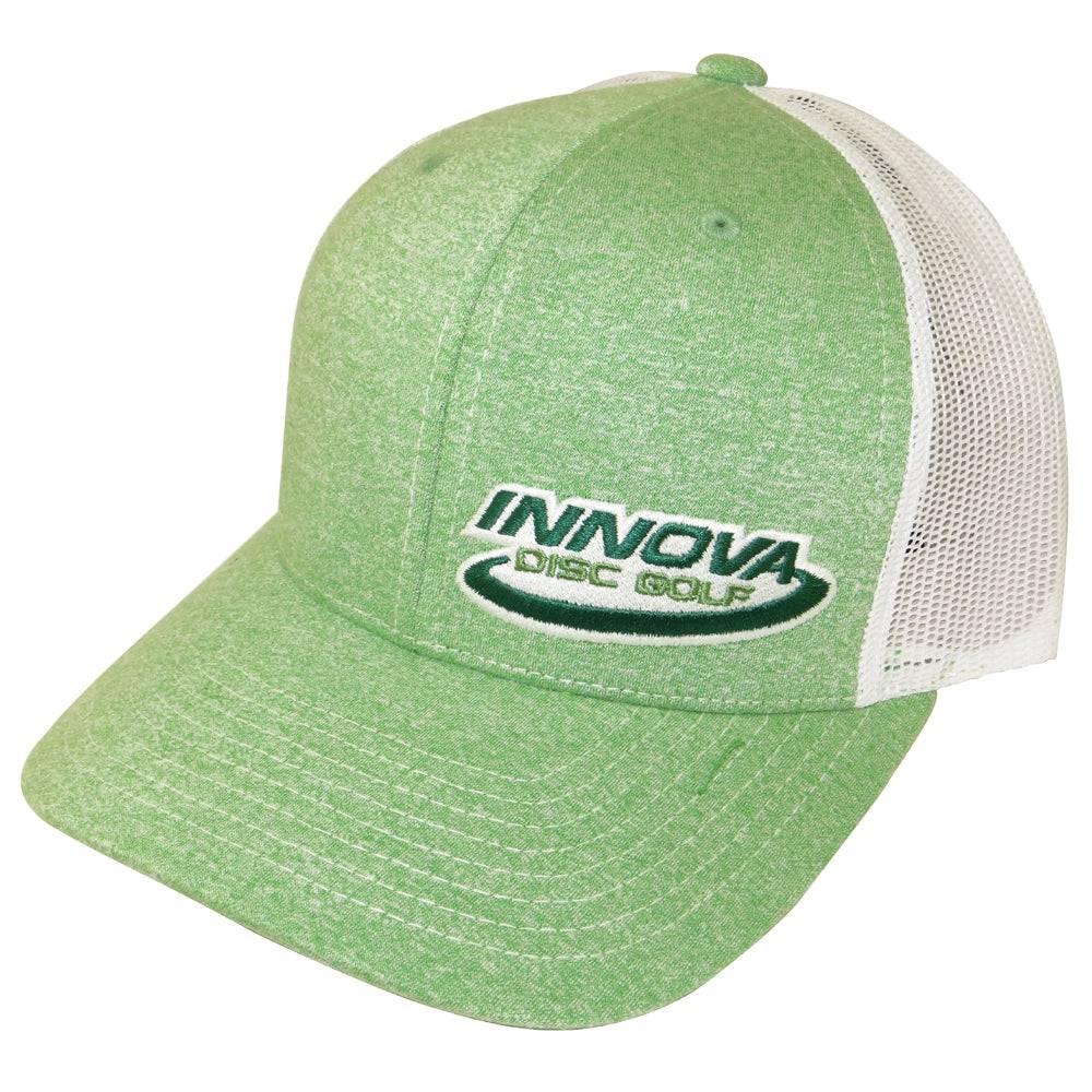 Innova Apparel Heather Green Innova Logo Heather Adjustable Mesh Disc Golf Hat