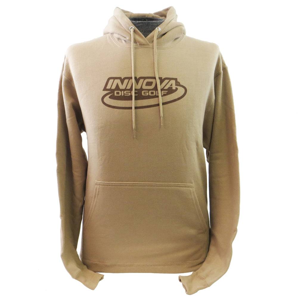 Innova Apparel S / Tan Innova Logo Pullover Hoodie Disc Golf Sweatshirt