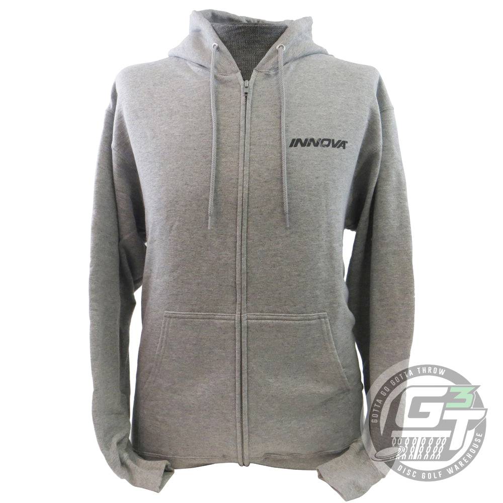 Innova Apparel S / Gray Innova Proto Zip Hoodie Disc Golf Sweatshirt