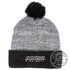 Innova Apparel Black Innova Unity Pom Knit Beanie Winter Disc Golf Hat