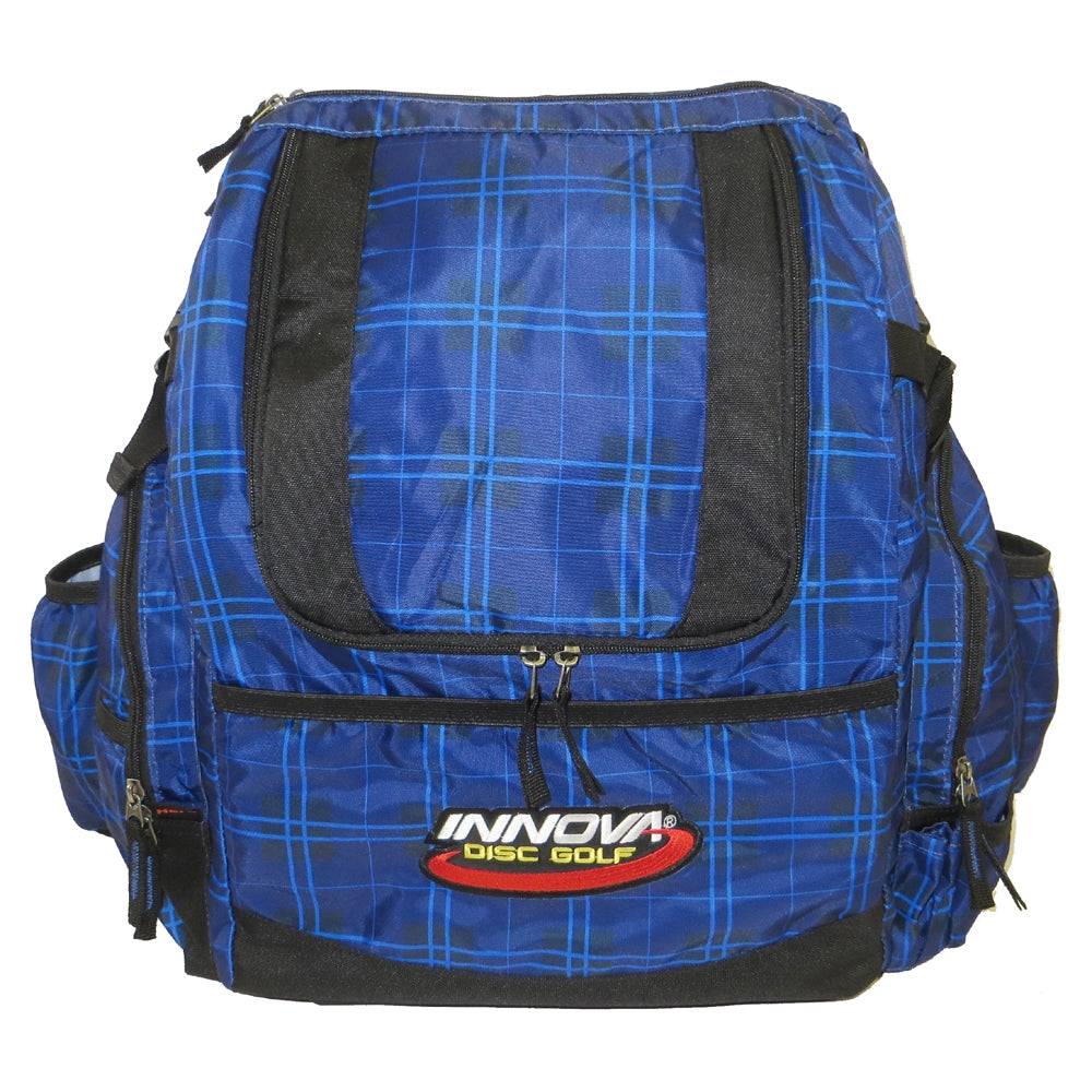 Innova Bag Blue Plaid Innova HeroPack Backpack Disc Golf Bag