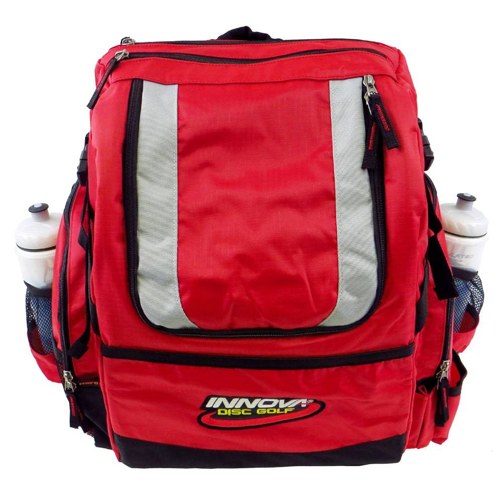 Innova Bag Red Innova HeroPack Backpack Disc Golf Bag