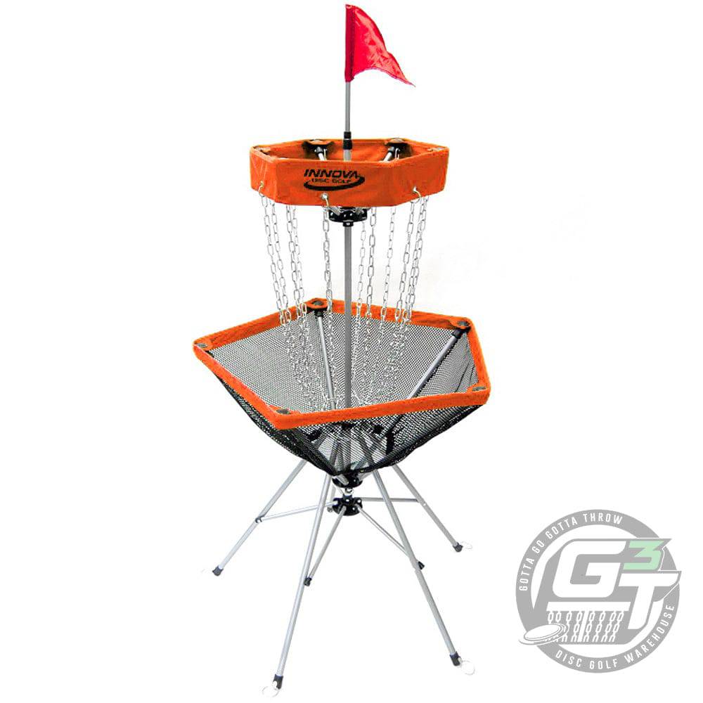 Innova Basket Orange Innova DISCatcher Traveler 12-Chain Portable Disc Golf Basket