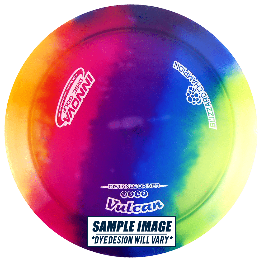 Innova Golf Disc Innova I-Dye Blizzard Champion Vulcan Distance Driver Golf Disc