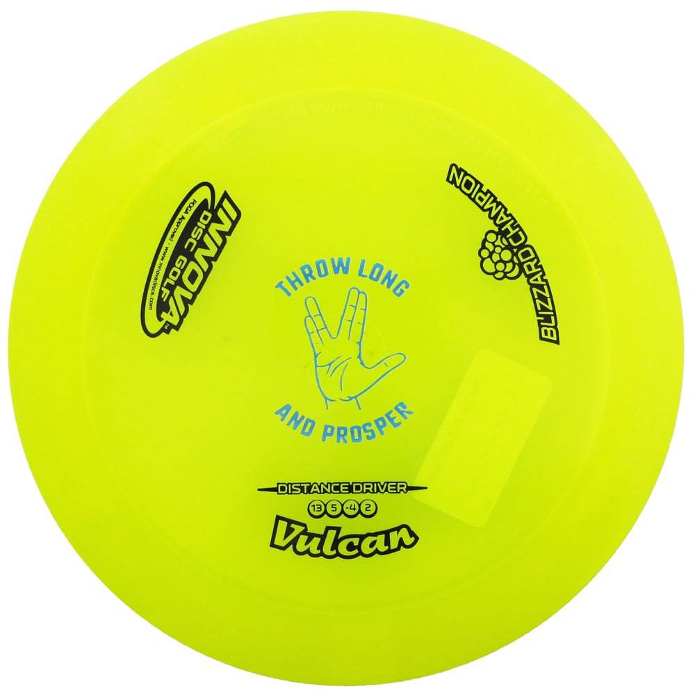 Innova Golf Disc Innova Limited Edition Special Release "Throw Long and Prosper" Blizzard Champion Vulcan Distance Driver Golf Disc