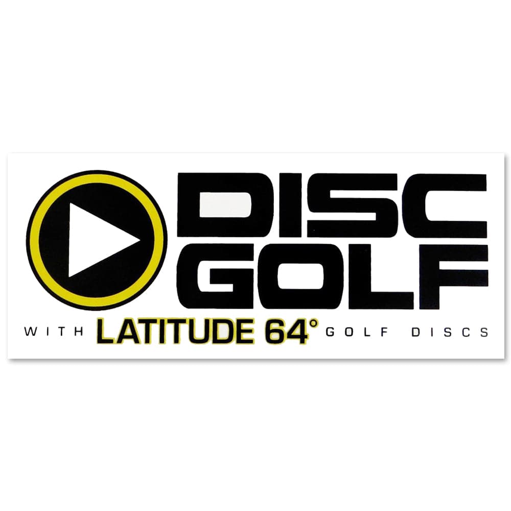 Latitude 64 Golf Discs Accessory Latitude 64 Golf Discs Play Disc Golf Sticker - White