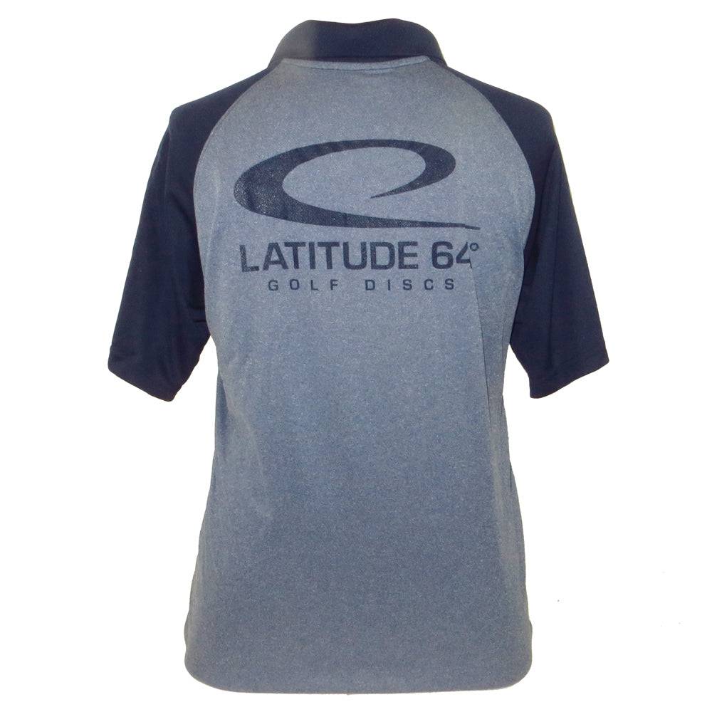 Latitude 64 Golf Discs Apparel M / Navy Blue Latitude 64 Swoosh Short Sleeve Performance Disc Golf Polo Shirt