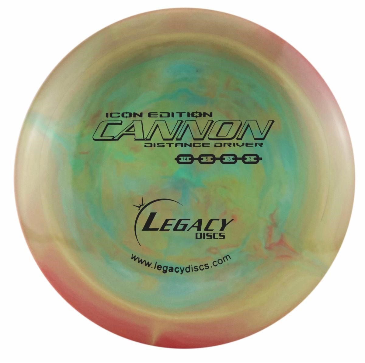 Legacy Discs Golf Disc Legacy Swirly Icon Cannon Distance Driver Golf Disc
