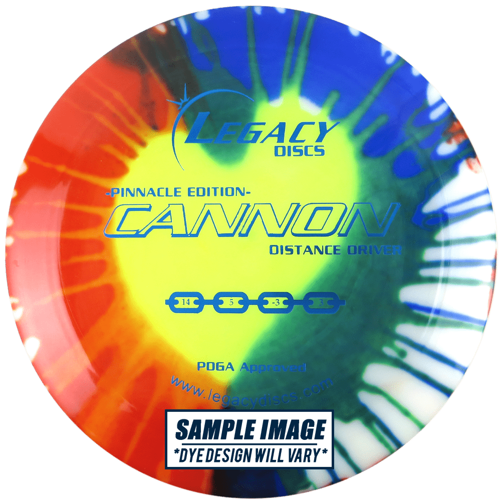 Legacy Discs Golf Disc Legacy Tie-Dye Pinnacle Edition Cannon Distance Driver Golf Disc