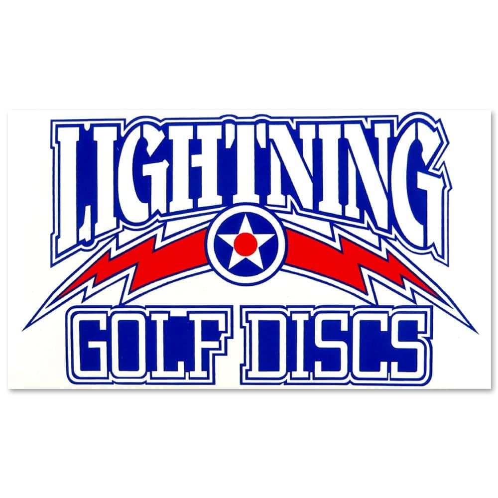 Lightning Golf Discs Accessory Lightning Golf Discs Logo Sticker