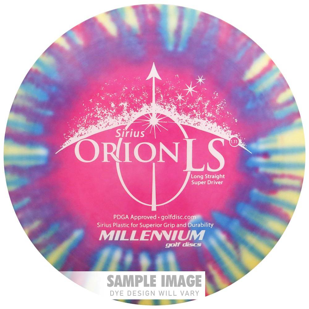 Millennium Golf Discs Golf Disc Millennium Tie-Dye Sirius Orion LS Distance Driver Golf Disc