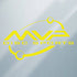 MVP Disc Sports Accessory Yellow MVP Disc Sports Colored Orbit Logo Vinyl Decal Sticker