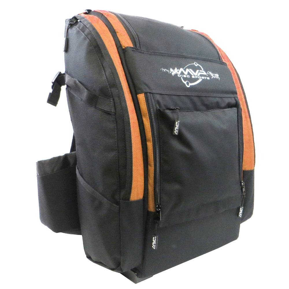 MVP Disc Sports Bag Orange MVP Voyager Pro Backpack Disc Golf Bag