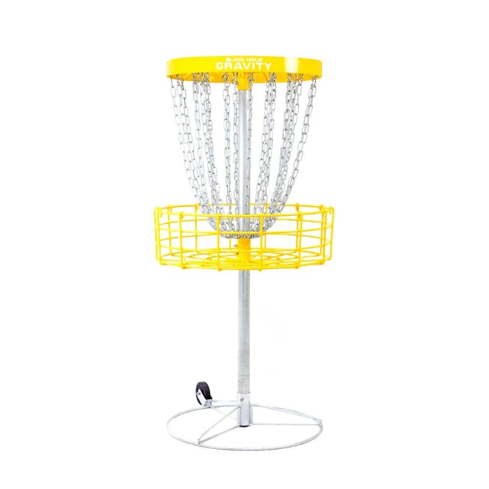 MVP Disc Sports Basket Portable / Yellow MVP Black Hole Gravity 26-Chain Disc Golf Basket