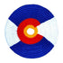 Pocket Disc Ultimate PS89 Colorado Flag Pocket Disc Sport 7.25" Knit Catch Disc