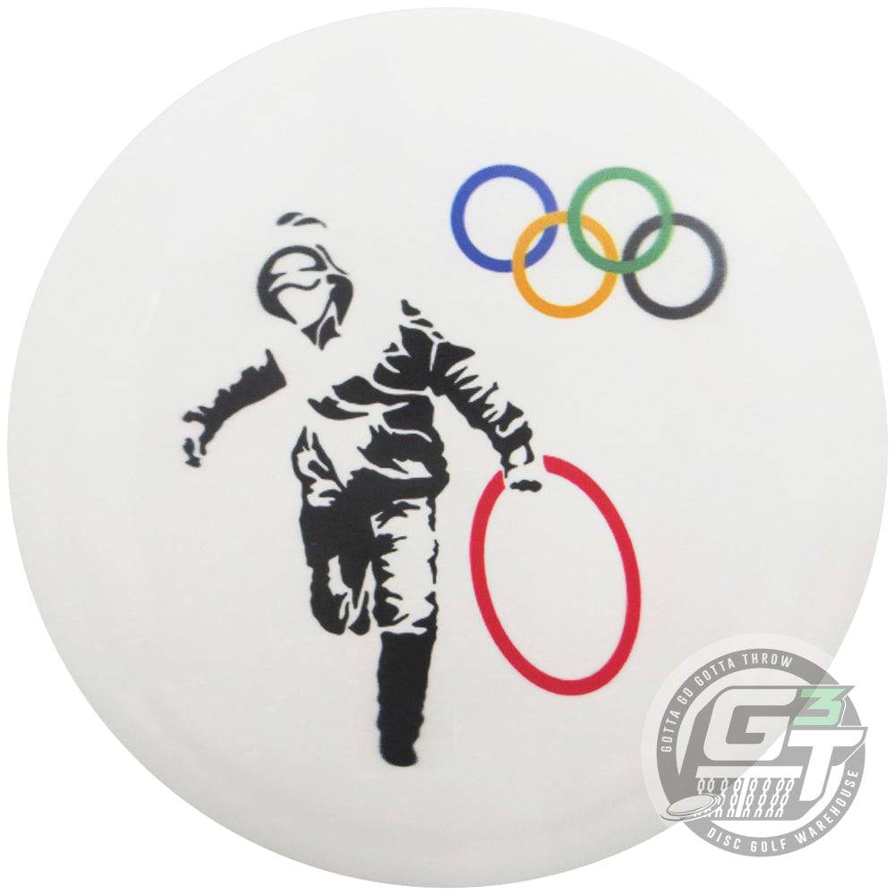 Prodigy Disc Golf Disc Banksy Full Color Olympic Rings Prodigy Ace Line DuraFlex D Model S Distance Driver Golf Disc