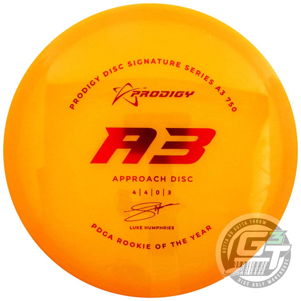 Prodigy Disc Golf Disc 170-174g Prodigy Limited Edition 2022 Signature Series Luke Humphries 750 Series A3 Approach Midrange Golf Disc