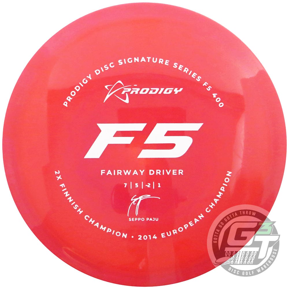 Prodigy Disc Golf Disc 170-176g Prodigy Limited Edition 2022 Signature Series Seppo Paju 400 Series F5 Fairway Driver Golf Disc
