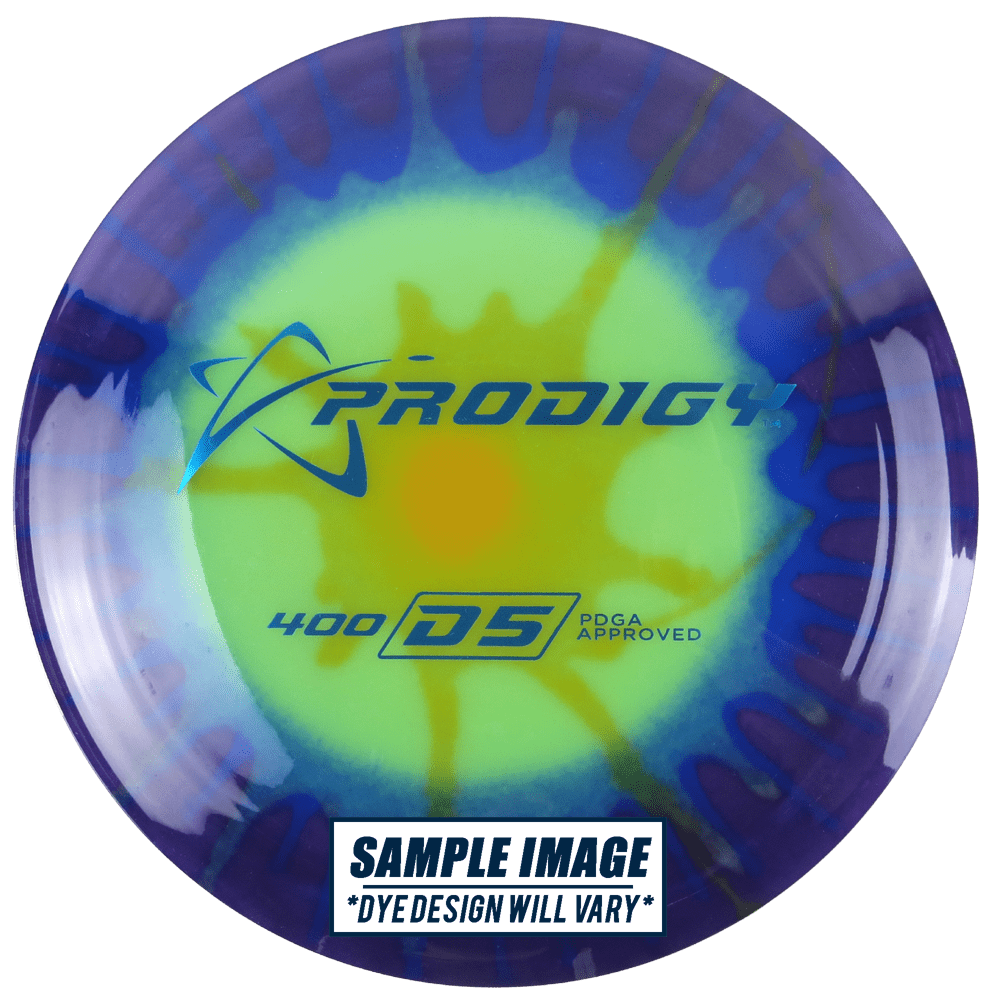 Prodigy Disc Golf Disc Prodigy Tie-Dye 400 Series D5 Distance Driver Golf Disc