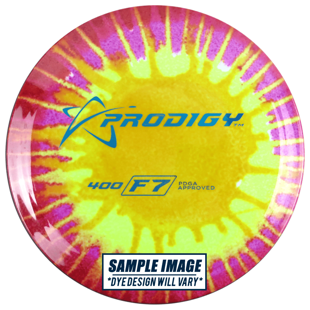 Prodigy Disc Golf Disc Prodigy Tie-Dye 400 Series F7 Fairway Driver Golf Disc