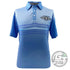 Streamline Discs Apparel M / Light Blue Streamline Discs Stripes Sublimated Short Sleeve Performance Disc Golf Polo Shirt