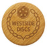 Westside Discs Mini Westside Discs Logo Alder Wood Mini Marker Disc